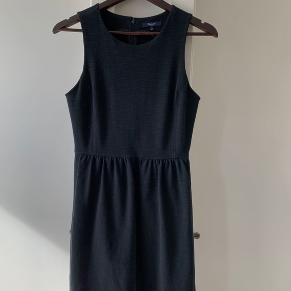 🛹 Madewell 👩🎓 Blackjersey Fit and Flare Dress - Picture 10 of 10